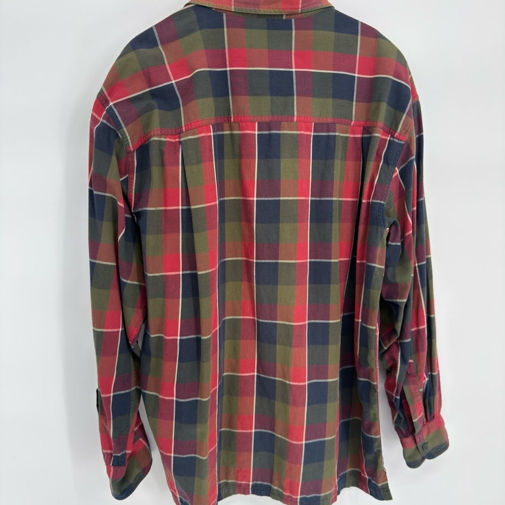 Ralph Lauren Men's Red and Green Plaid Shirt - Picture 3 of 3